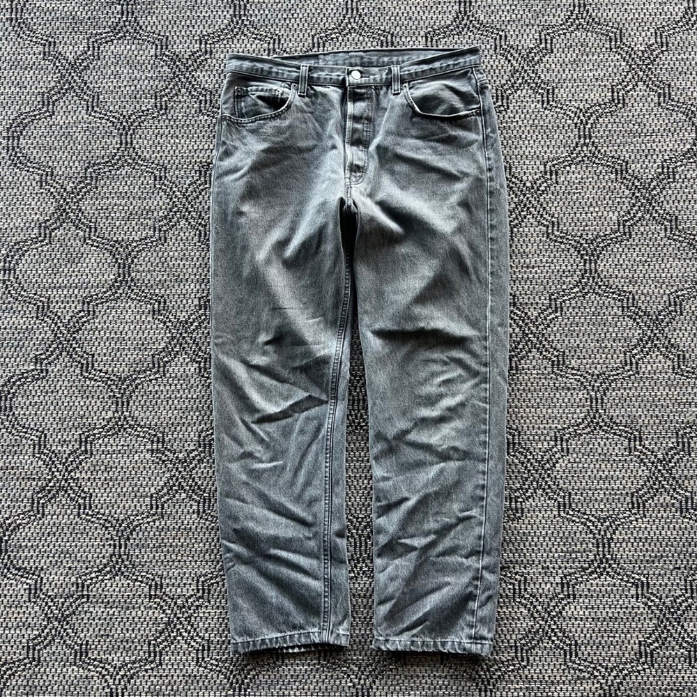 Levi's Black/Charcoal Straight Jeans
